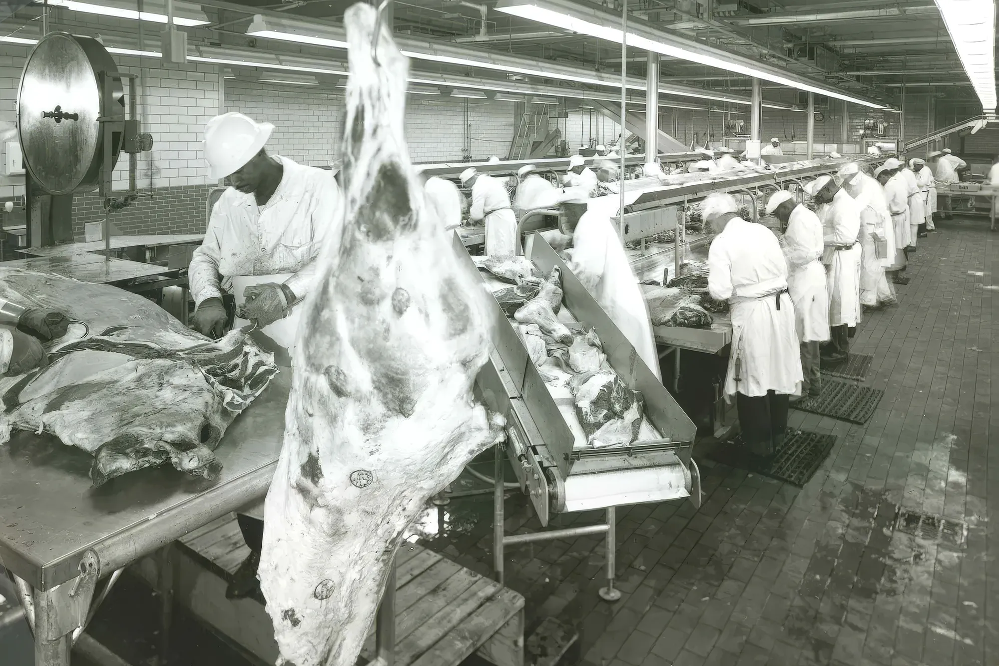 Jason's Foods Vintage Meat Factory Photo